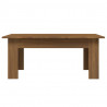 Mesa de centro madera contrachapada marrón roble 100x60x42 cm 5