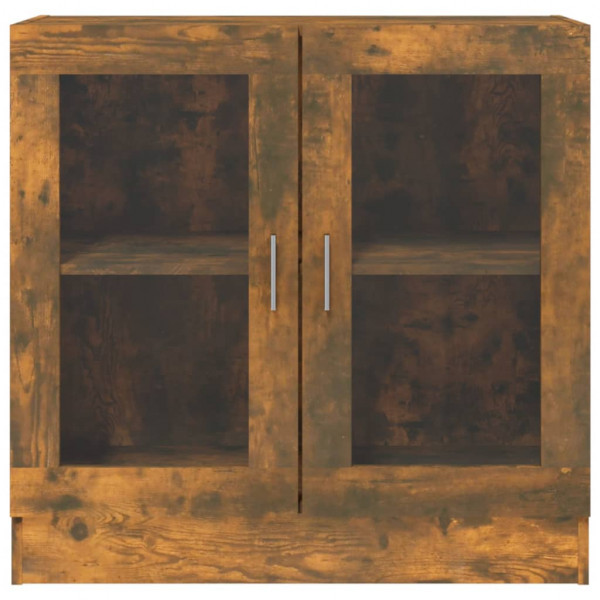 Vitrina madera contrachapada roble ahumado 82.5x30.5x80 cm M 3