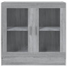 Vitrina de madera contrachapada gris sonoma 82.5x30.5x80 cm 3
