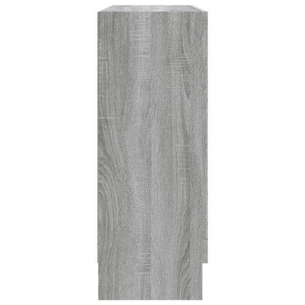 Vitrina de madera contrachapada gris sonoma 82.5x30.5x80 cm M 4