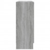 Vitrina de madera contrachapada gris sonoma 82.5x30.5x80 cm 4