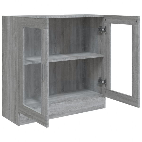 Vitrine 82.5x30.5x80 cm derivados madeira cinzento sonoma M 5