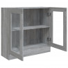 Vitrine 82.5x30.5x80 cm derivados madeira cinzento sonoma 5