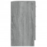 Armario para lavabo madera contrachapada gris Sonoma 63x30x54cm 4