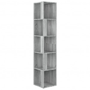 Mueble esquina madera contrachapada gris Sonoma 33x33x164.5cm H