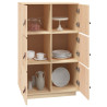 Aparador de madera maciza de pino 67x40x108.5 cm 4