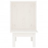 Casa para gatos de madera maciza de pino blanco 60x36x60 cm 4
