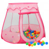 Tenda de brincar infantil 102x102x82 cm rosa 1