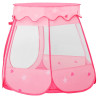Tenda de brincar infantil 102x102x82 cm rosa 4