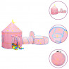 Tenda de brincar infantil 301x120x128 cm rosa 1