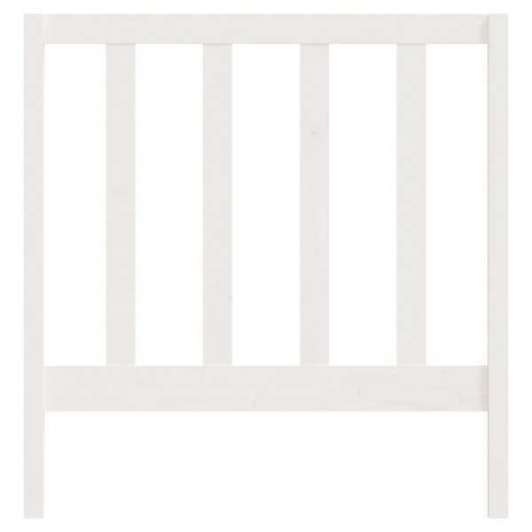 Cabecero de cama madera maciza de pino blanco 95x4x100 cm M 4