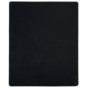Lençol ajustável 100x200 cm algodão jersey preto H