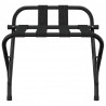 Soporte para maletas con respaldo negro 56x39x52 cm 3