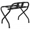 Soporte para maletas con respaldo negro 56x39x52 cm 5