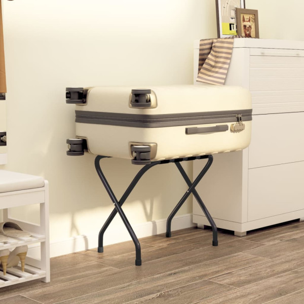 Soporte para maletas negro 56x40x49 cm D