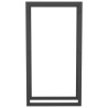 Suporte para lenha 50x28x94 cm aço preto mate 3