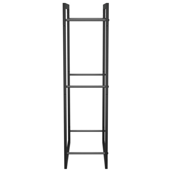 Suporte para lenha 50x28x94 cm aço preto mate M 4