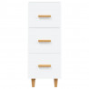 Aparador madera de ingeniería blanco 34.5x34x90 cm 5