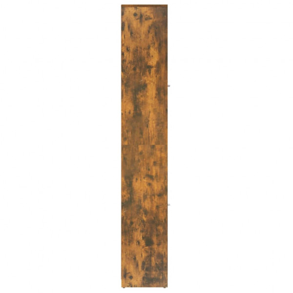 Armario baño madera contrachapada roble ahumado 30x30x183.5cm M 4