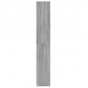 Armario de baño madera contrachapada gris Sonoma 30x30x183.5 cm 4
