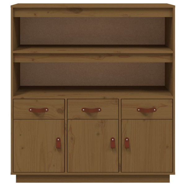 Aparador alto 100x40x108.5 cm pinho maciço castanho mel M 5