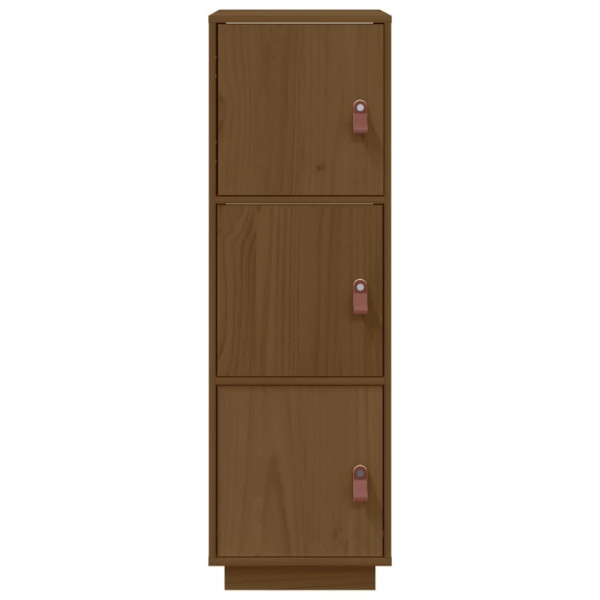 Aparador alto madera maciza de pino marrón miel 34x40x108.5 cm M 5
