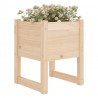 Jardinera de madera maciza de pino 40x40x52.5 cm 3