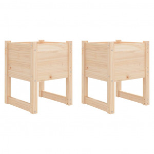 Vasos/floreiras 2 pcs 40x40x52.5 cm pinho maciço H