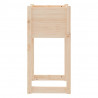 Jardinera de madera maciza de pino 40x40x81 cm 5