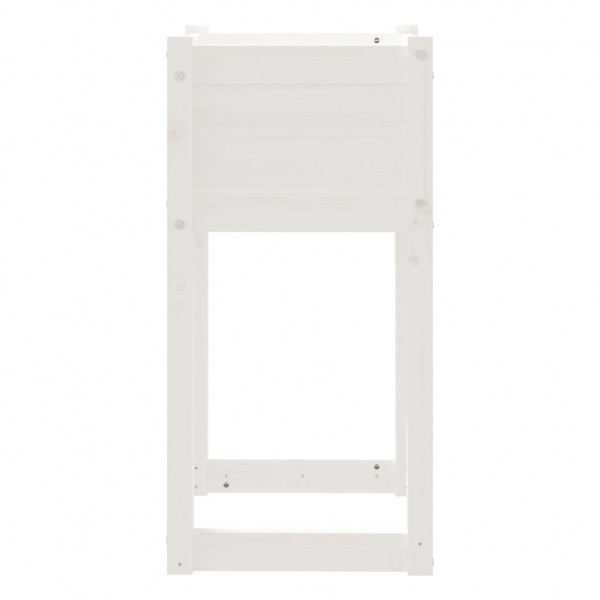 Vaso/floreira 40x40x81 cm pinho maciço branco M 5