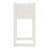 Vaso/floreira 40x40x81 cm pinho maciço branco 5