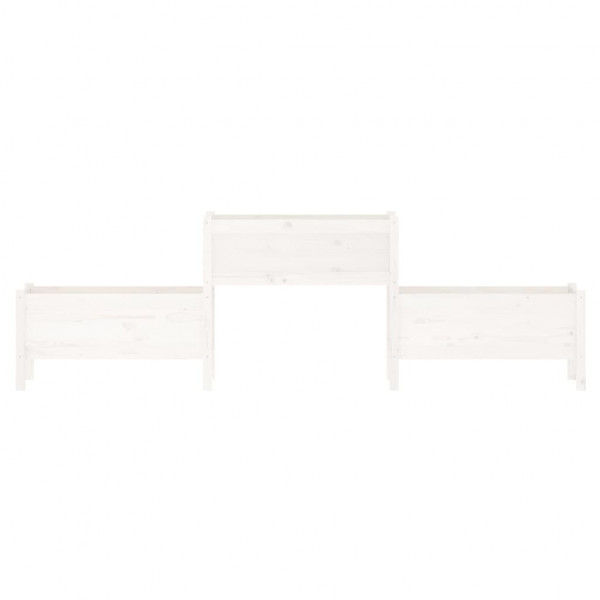 Vaso/floreira 245.5x44x75 cm pinho maciço branco M 4