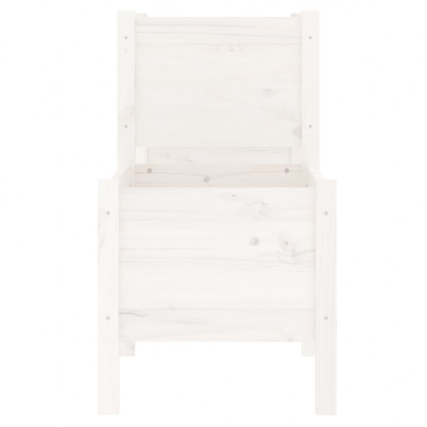 Jardinera madera maciza de pino blanco 245.5x44x75 cm M 5