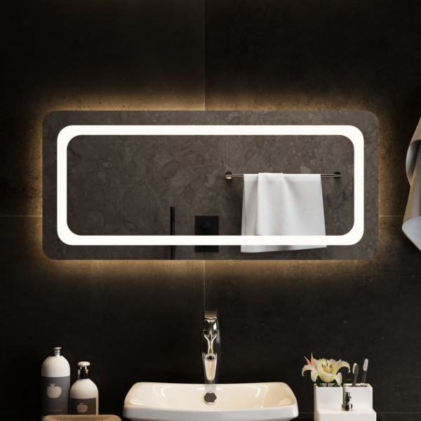 Espejo de baño con LED 90x40 cm D
