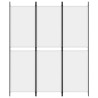 Biombo divisor de 3 paneles de tela blanco 150x180 cm 3