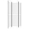 Biombo/divisória com 3 painéis 150x180 cm tecido branco 5
