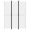 Biombo divisor de 3 paneles de tela blanco 150x200 cm 1