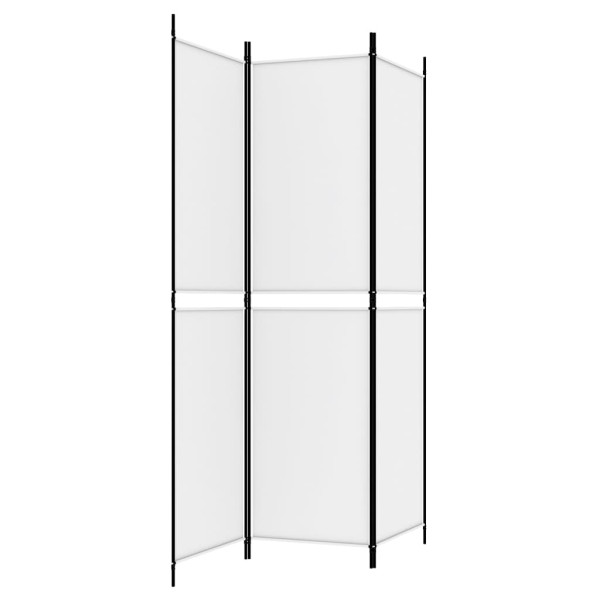 Divisória/biombo com 3 painéis 150x200 cm tecido branco M 5
