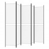 Biombo divisor de 5 paneles de tela blanco 250x200 cm 5