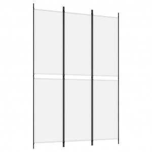 Biombo com 3 painéis 150x220 cm tecido branco H