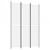Biombo com 3 painéis 150x220 cm tecido branco 2