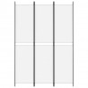 Biombo divisor de 3 paneles de tela blanco 150x220 cm 3