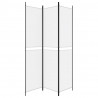 Biombo com 3 painéis 150x220 cm tecido branco 4
