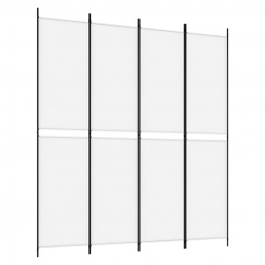 Divisória/biombo com 4 painéis 200x220 cm tecido branco H