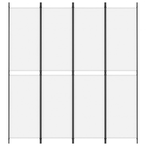 Divisória/biombo com 4 painéis 200x220 cm tecido branco M 3