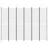 Divisória/biombo com 6 painéis 300x220 cm tecido branco 3