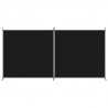 Biombo divisor de 2 paneles de tela negro 348x180 cm 3