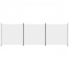Biombo divisor de 3 paneles de tela blanco 525x180 cm 3