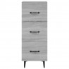 Aparador madera de ingeniería gris Sonoma 34.5x34x90 cm 5