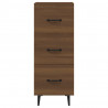 Aparador madera de ingeniería marrón roble 34.5x34x90 cm 5